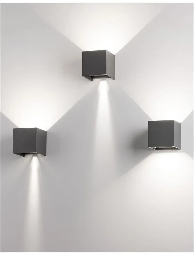 Aplică exterior COMO LED 2x3 W, 220-240 V, 510 lm, 3000K, IP54, aluminiu 5