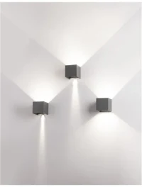 Aplică exterior COMO LED 2x3 W, 220-240 V, 510 lm, 3000K, IP54, aluminiu