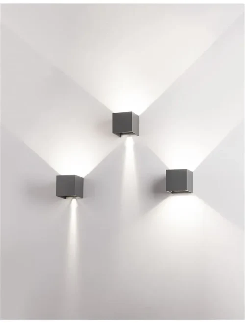 Aplică exterior COMO LED 2x3 W, 220-240 V, 510 lm, 3000K, IP54, aluminiu