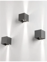 Aplică exterior COMO LED 2x3 W, 220-240 V, 510 lm, 3000K, IP54, aluminiu 3