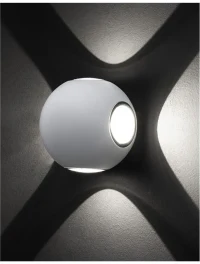 Aplică exterior COMO LED 4x1 W, 220-240 V, 265 lm, 3000K, IP54, aluminiu și sticlă 3