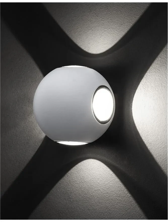 Aplică exterior COMO LED 4x1 W, 220-240 V, 265 lm, 3000K, IP54, aluminiu și sticlă 3