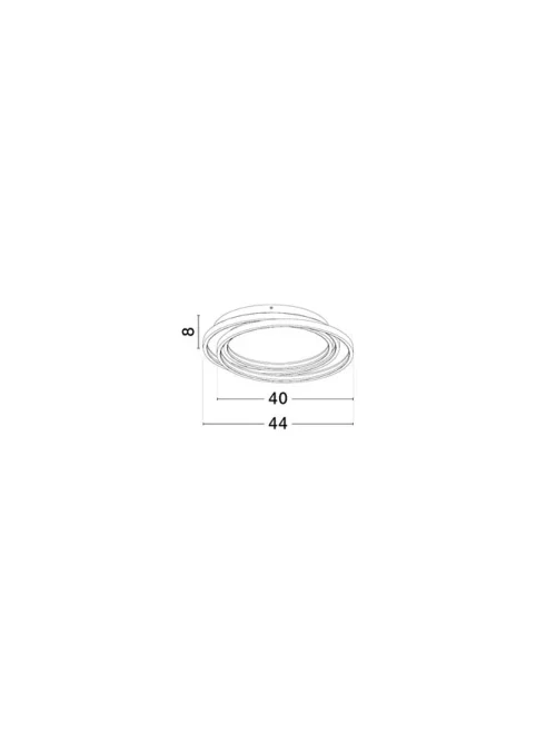 Plafonieră ARBOR LED 27 W, 220-240 V, 810 lm, 3000K, IP20, acril și metal