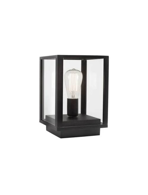 Aplică exterior ZEST E27, compatibil 1x60 W, 220-240 V, IP54, aluminiu și sticlă