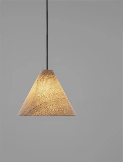 Suspensie ELYSIAN E27, 1x12 W, 100-240 V, IP20, lemn