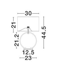 Veioză EVER E27, 1x12 W, 100-240 V, IP20, textil și paper 9
