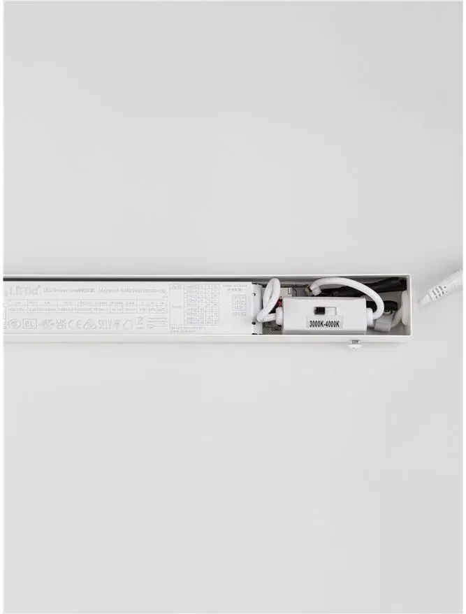Aplică LIVO LED 18 W, 220-240 V, 1170 lm, 3000-4000K, IP44, CCT selectabil prin DIP switch, aluminiu, acril și oțel 7