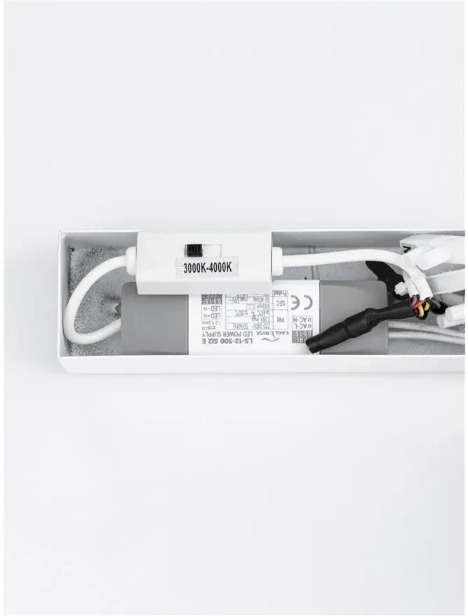 Aplică LIVO LED 10 W, 220-240 V, 650 lm, 3000-4000K, IP44, CCT selectabil prin DIP switch, aluminiu, acril și oțel 8
