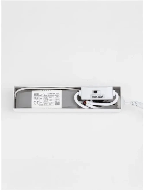 Aplică LIVO LED 10 W, 220-240 V, 650 lm, 3000-4000K, IP44, CCT selectabil prin DIP switch, aluminiu și acril