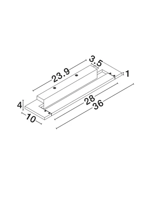 Aplică LIVO LED 10 W, 220-240 V, 650 lm, 3000-4000K, IP44, CCT selectabil prin DIP switch, aluminiu și acril