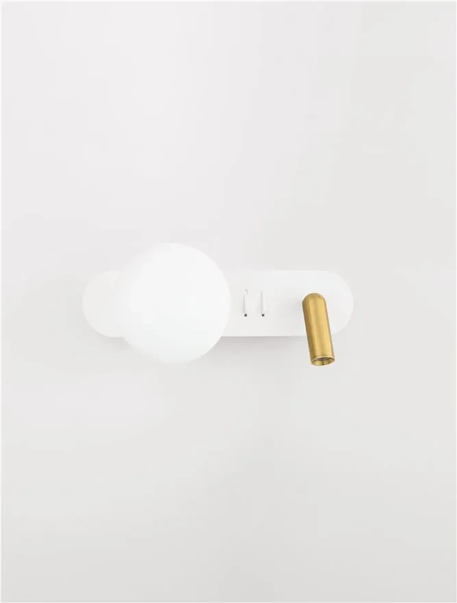 Aplică NOBLE G9, 3 W / 1x5 W, 100-240 V, 182 lm, 3000K, IP20, metal și sticlă 3