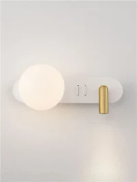Aplică NOBLE G9, 3 W / 1x5 W, 100-240 V, 182 lm, 3000K, IP20, metal și sticlă 5