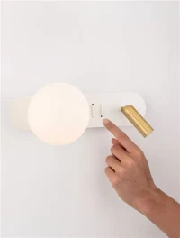 Aplică NOBLE G9, 3 W / 1x5 W, 100-240 V, 182 lm, 3000K, IP20, metal și sticlă 6