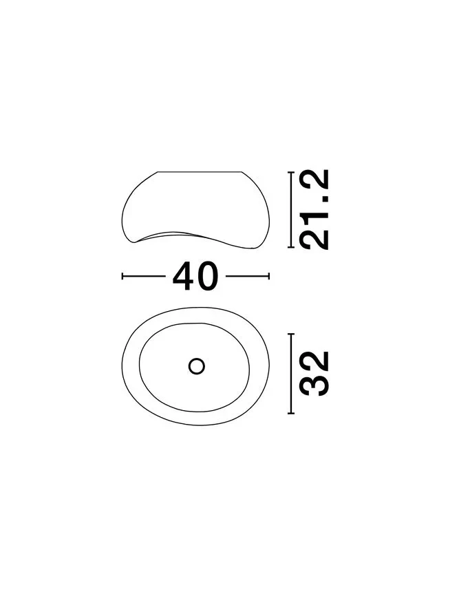Plafonieră AERE E27, 1x12 W, 100-240 V, IP20, polyurethane și resin 7
