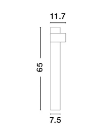 Stâlp ADURO LED 8 W, 220-240 V, 460 lm, 3000K, IP54, CRI ≥80, aluminiu și acril 13