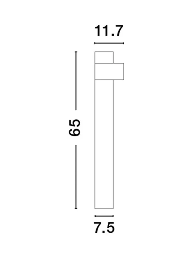 Stâlp ADURO LED 8 W, 220-240 V, 460 lm, 3000K, IP54, CRI ≥80, aluminiu și acril 13