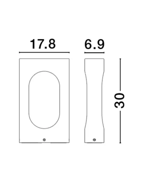 Stâlp PORTAL LED 13.5 W, 220-240 V, 890 lm, 3000K, IP54, CRI ≥80, aluminiu și acril