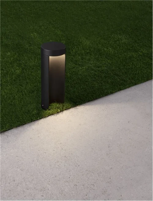 Stâlp TIEN LED 9 W, 220-240 V, 470 lm, 3000K, IP54, aluminiu și sticlă