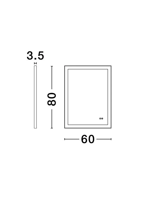 Oglindă URAL LED 29 W, 220-240 V, 734 lm, 4000K, IP44, aluminiu și sticlă 6