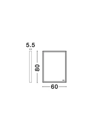 AMBOR LED 38 W, 220-240 V, 2488 lm, 3000K, IP44, aluminiu și sticlă 7