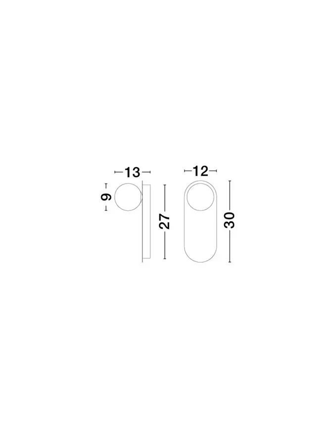 Aplică BLOB G9, 1x5 W, 230 V, IP20, oțel 6