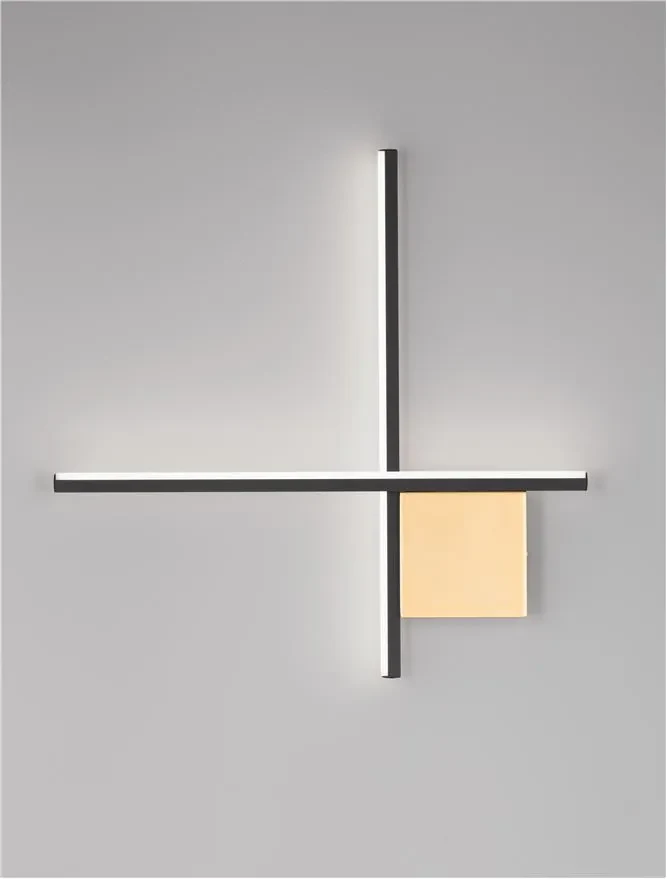 Aplică CROSS LED 15 W, 230 V, 881 lm, 3000K, IP20, dimmabil Triac, aluminiu 3