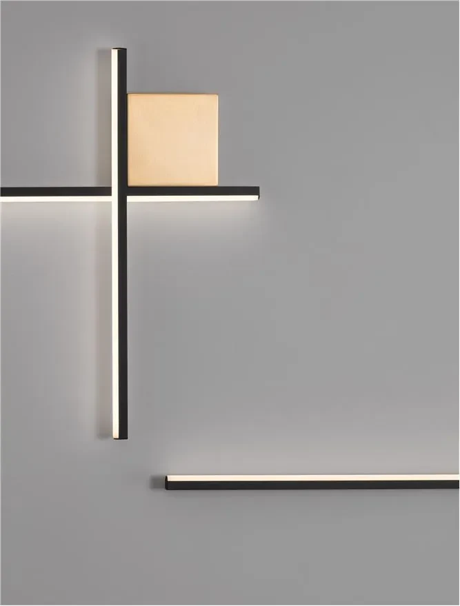 Aplică CROSS LED 15 W, 230 V, 881 lm, 3000K, IP20, dimmabil Triac, aluminiu 7
