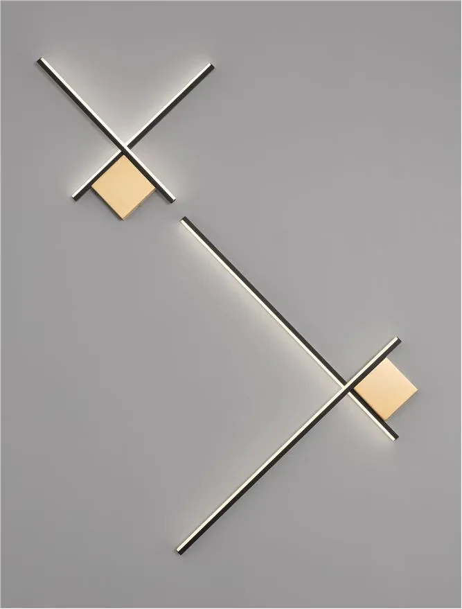 Aplică CROSS LED 15 W, 230 V, 881 lm, 3000K, IP20, dimmabil Triac, aluminiu 9