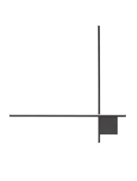 Aplică CROSS LED 21 W, 230 V, 1359 lm, 2700K, IP20, dimmabil Triac, aluminiu 2