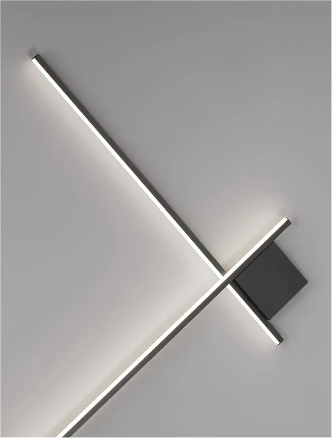 Aplică CROSS LED 21 W, 230 V, 1359 lm, 2700K, IP20, dimmabil Triac, aluminiu 3