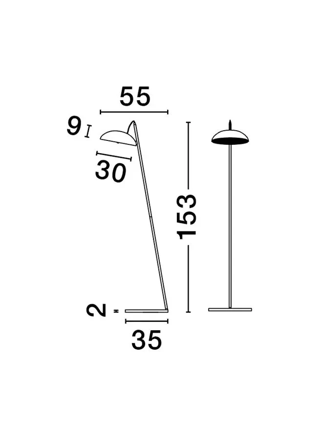 Lampadar FLUTE LED 30 W, 230 V, 1958 lm, 3000K, IP20, dimmabil Triac, aluminiu 8