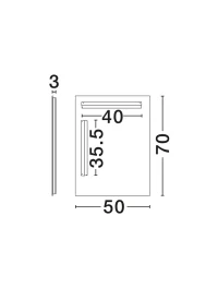 Aplică ALDA LED 38 W, 220-240 V, 827 lm, 3000K, IP44, aluminiu și sticlă 8