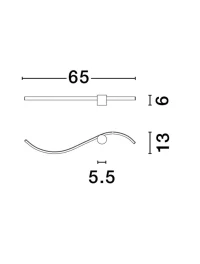 Aplică KIMA LED 14 W, 230 V, 880 lm, 3000K, IP20, aluminiu 10
