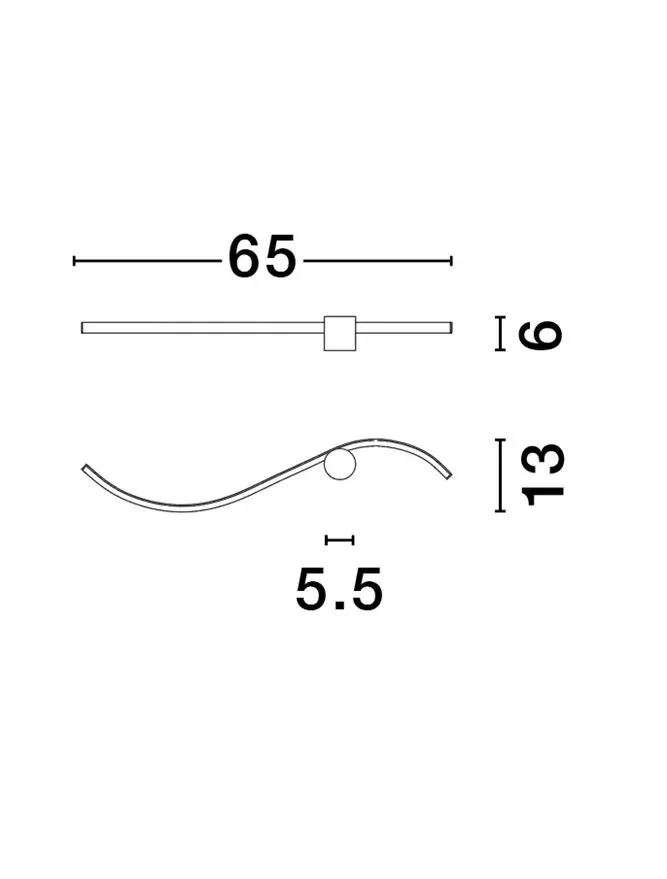 Aplică KIMA LED 14 W, 230 V, 880 lm, 3000K, IP20, aluminiu 10