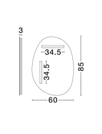 Aplică LORIN LED 37 W, 220-240 V, 754 lm, 3000K, IP44, aluminiu și sticlă 9
