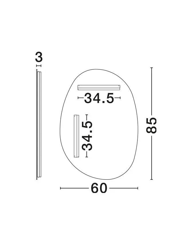Aplică LORIN LED 37 W, 220-240 V, 754 lm, 3000K, IP44, aluminiu și sticlă 9