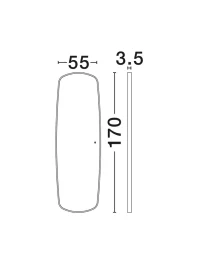 Oglindă SINIA LED 58 W, 220-240 V, 1186 lm, 3000K, IP44, aluminiu și sticlă 9