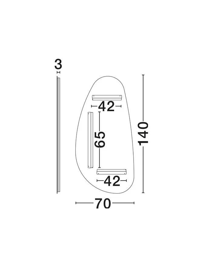 Aplică LORIN LED 52 W, 220-240 V, 966 lm, 3000K, IP44, aluminiu și sticlă 9