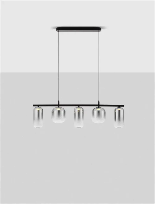Suspensie AELIA LED 19 W, 220-240 V, 2253 lm, 3000K, IP20, metal și sticlă