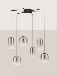 Suspensie AELIA LED 25 W, 220-240 V, 2792 lm, 3000K, IP20, metal și sticlă 3