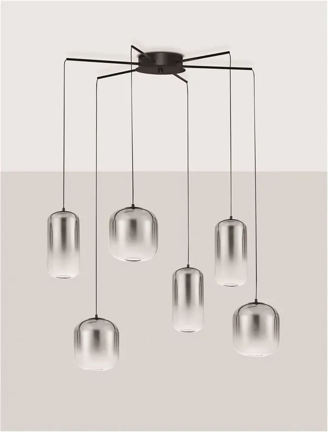 Suspensie AELIA LED 25 W, 220-240 V, 2792 lm, 3000K, IP20, metal și sticlă 3