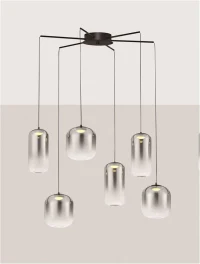 Suspensie AELIA LED 25 W, 220-240 V, 2792 lm, 3000K, IP20, metal și sticlă 4