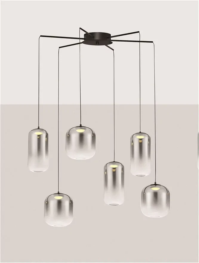 Suspensie AELIA LED 25 W, 220-240 V, 2792 lm, 3000K, IP20, metal și sticlă 4