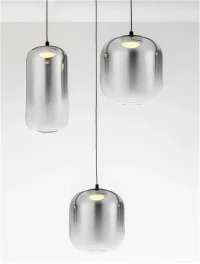 Suspensie AELIA LED 25 W, 220-240 V, 2792 lm, 3000K, IP20, metal și sticlă 6