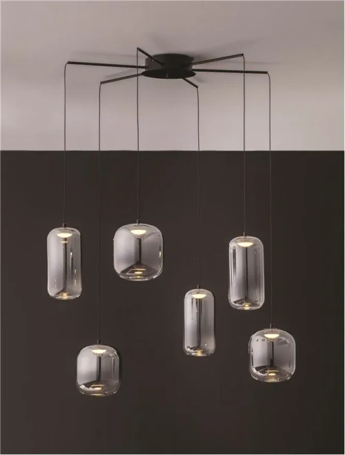 Suspensie AELIA LED 25 W, 220-240 V, 2792 lm, 3000K, IP20, metal și sticlă