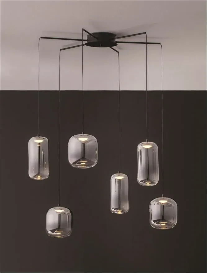 Suspensie AELIA LED 25 W, 220-240 V, 2792 lm, 3000K, IP20, metal și sticlă 7
