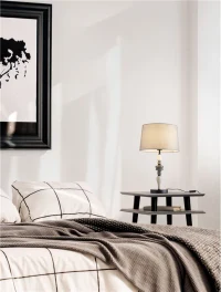 Veioză DAMO E27, 1x12 W, 100-240 V, IP20, ceramică, textil și metal