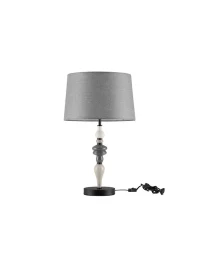 Veioză DAMO E27, 1x12 W, 100-240 V, IP20, ceramică, textil și metal 2