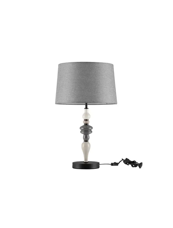 Veioză DAMO E27, 1x12 W, 100-240 V, IP20, ceramică, textil și metal 2