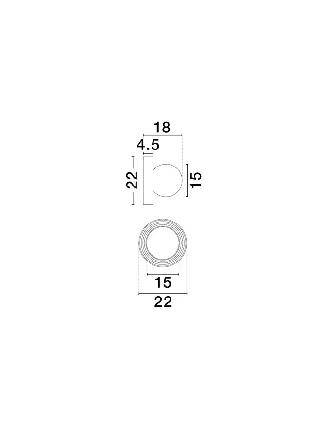 Aplică ORBIQUE G9, 1x5 W, 100-240 V, IP44, sticlă și porcelain 9